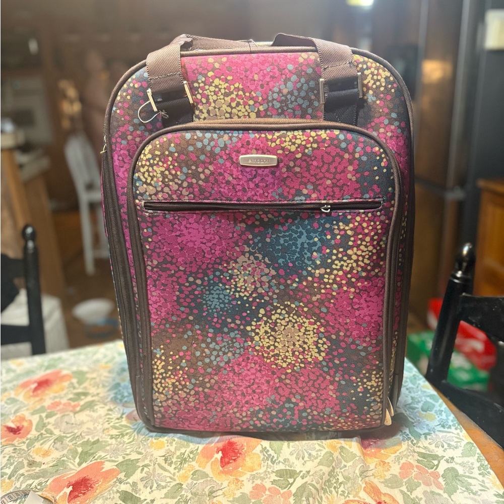 Embark Perennial Upright Luggage carry On 20” Suitcase wheels color handle